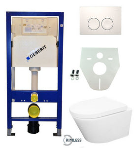 Geberit Up 100 Vesta Rimless Wc+Zitt.+ Delta 25