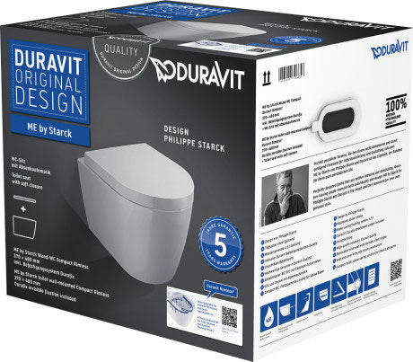 Duravit Me By Starck Toilet Set Hangend Compact 480 Mm