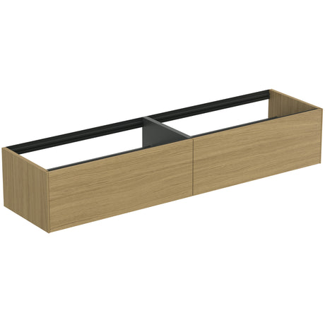 Ideal Standard Conca Wastafelmeubel 2000X500X370Mm 2 Laden Sc Zonder Afdekbl Li Oak