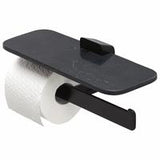 Geesa Shift Toiletrolhouder Dubbel Zwart Planchet Van Matzwarte Marmerlook