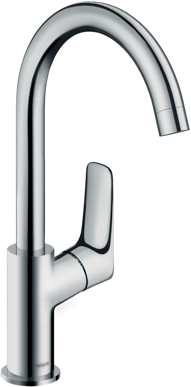 Hansgrohe Hg Single Lever Basin Mixer 210 Logis Chrome With Swivel Spout Without