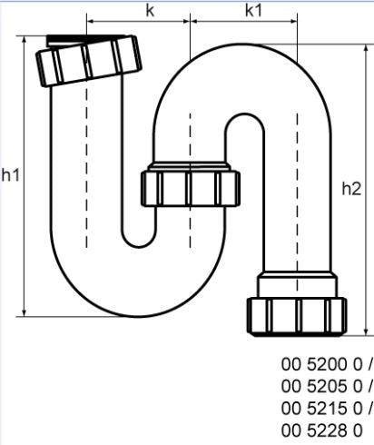 Mcalpine 5215 S-Sifon X40Mm