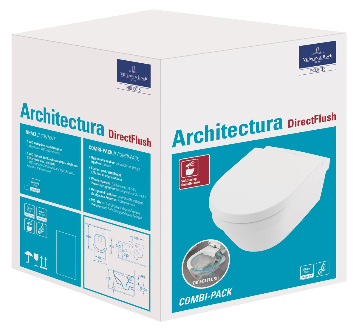 Villeroy & Boch Architectura Combi-Pack 370X530Mm 4694Hrr1