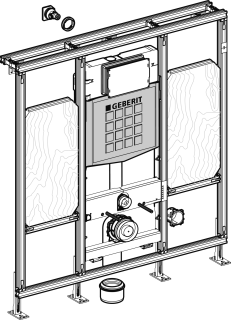 Geberit Gismodule Wandcloset H120 B100Cm Sigma Res12Cm Armst