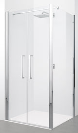 Novellini Young F2B 117 Verst.117-119Cm Helder Glas Chroom