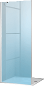 Hüppe Hp Dw 501 Design Zijw.zwaaid. 1000 H:1900 Zilvermat Glas Helder