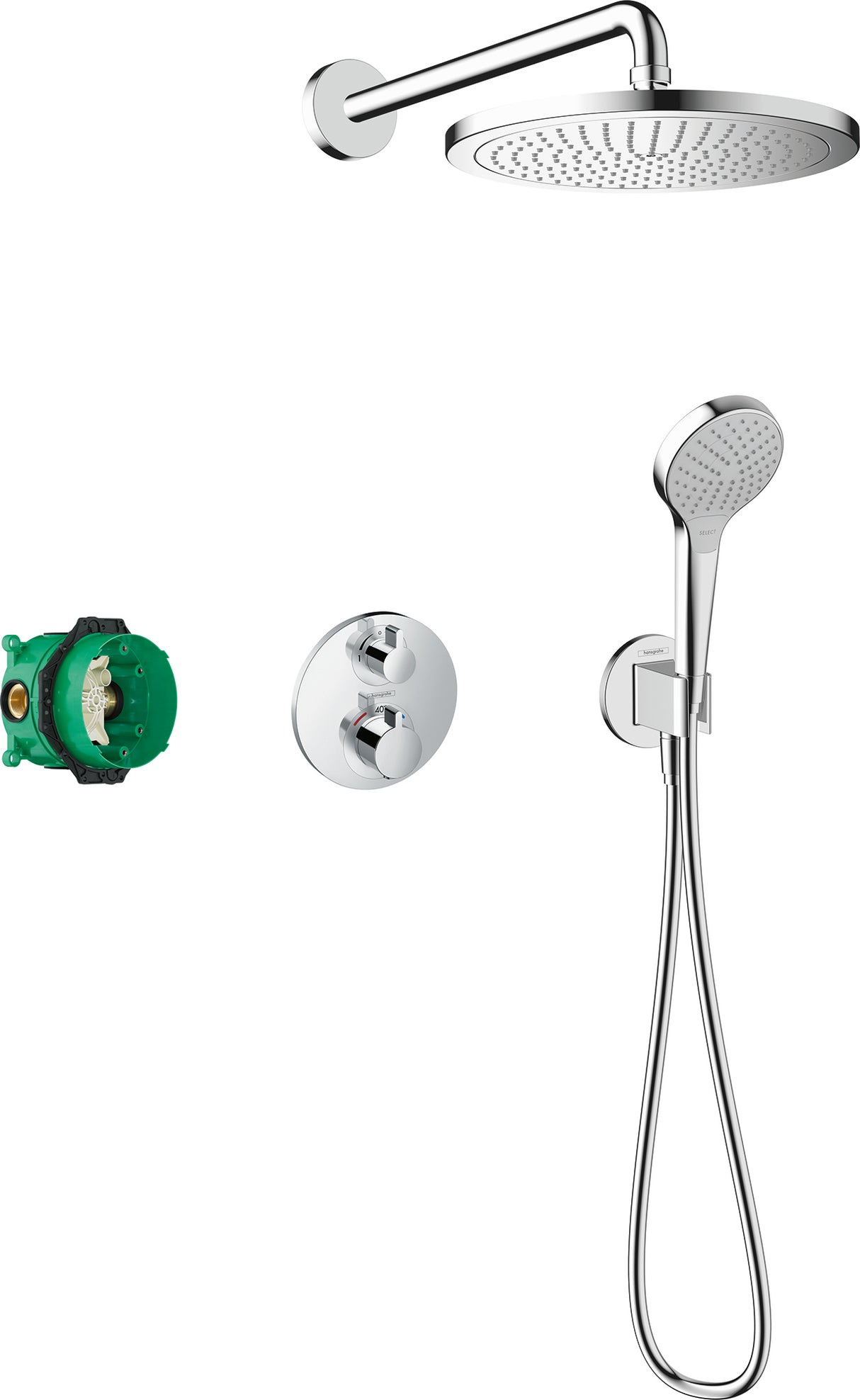 Hansgrohe Hg Design Showerset Croma 280 Ecostat S Chrome