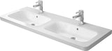 Duravit Durastyle Dubbele Wastafel Wit Hoogglans 1300 Mm