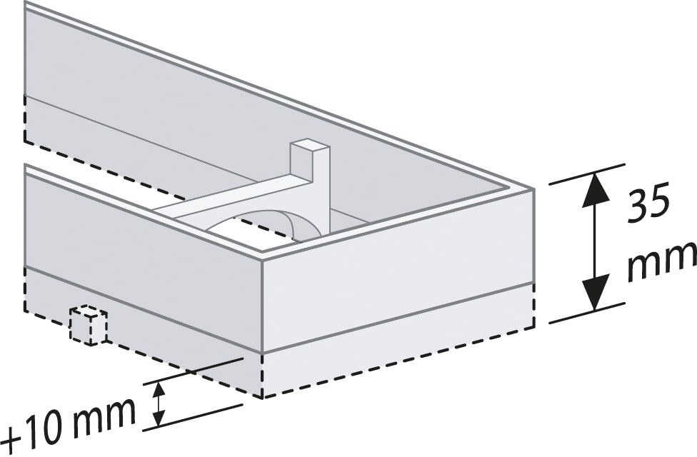 Easydrain Spa-Mtafhoog-1200 - Verhoogd Compact Taf Frame Tbv Graniet / Marmer