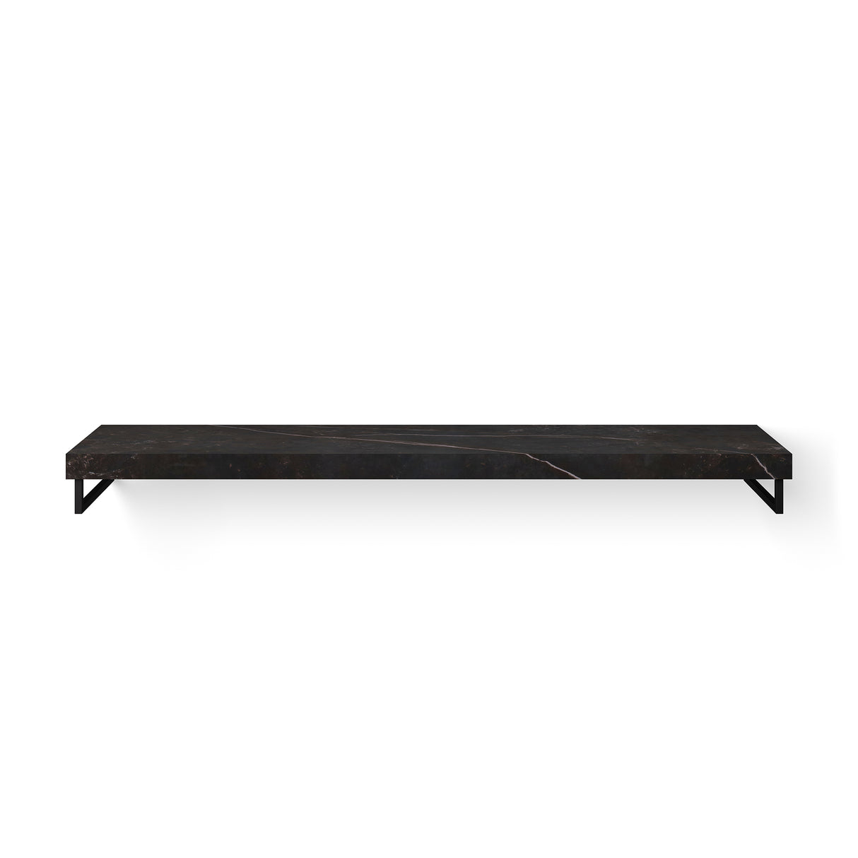 Looox Dekton Base Shelf Solo 200Cm Kelya Gat Rechts Hh Mat Zwart