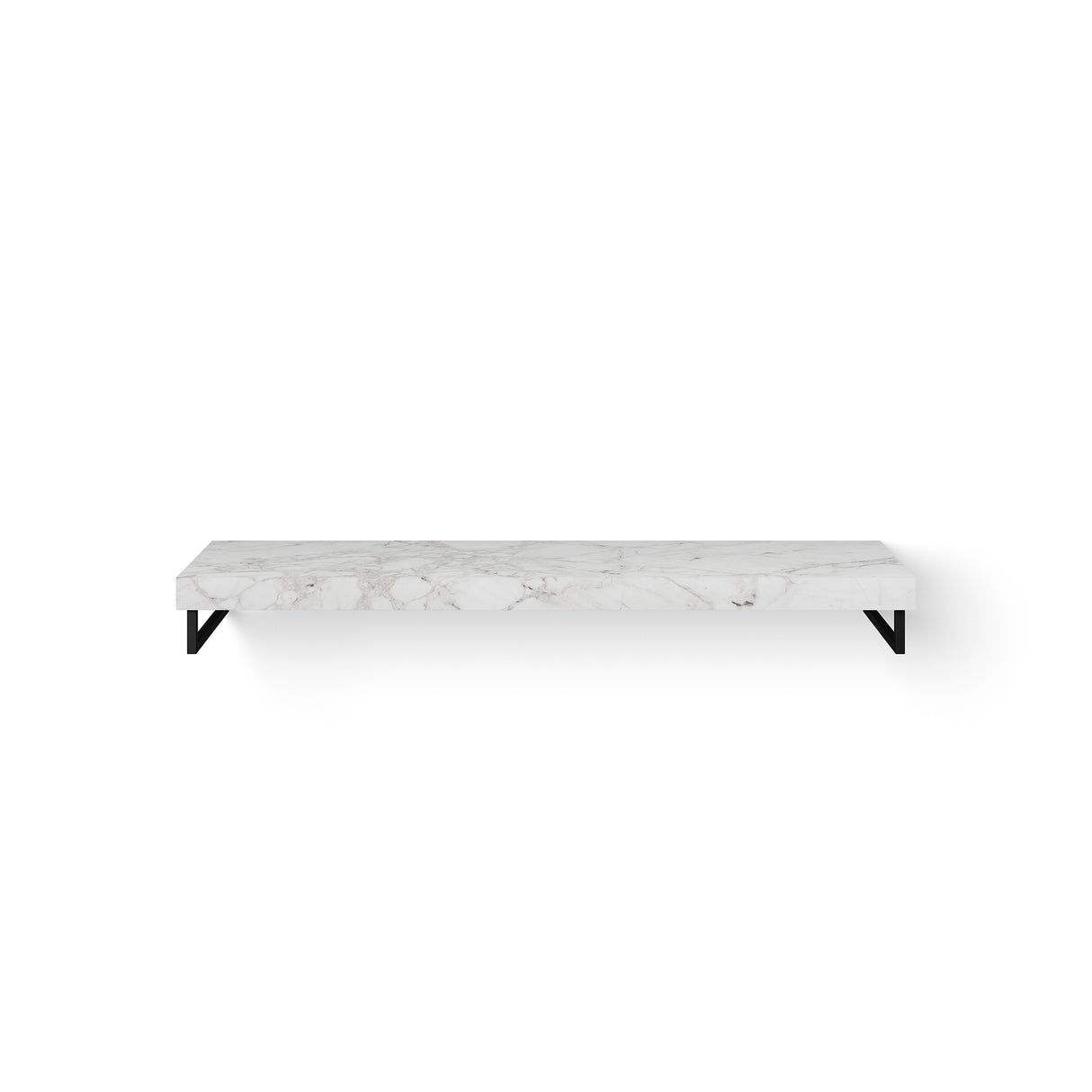 Looox Dekton Base Shelf Solo 160Cm Bergen Gat Rechts Hh Mat Zwart