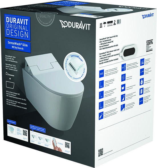 Duravit Sensowash Slim Toilet Set Hangend Me By Starck Wit 373X570X106 Mm