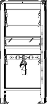 Viega Prevista Dry Wastafel-Element 1300 X 500 (8540.31)