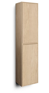 Looox Wooden Cabinet Facet 40X30X170 Eiken Old Grey