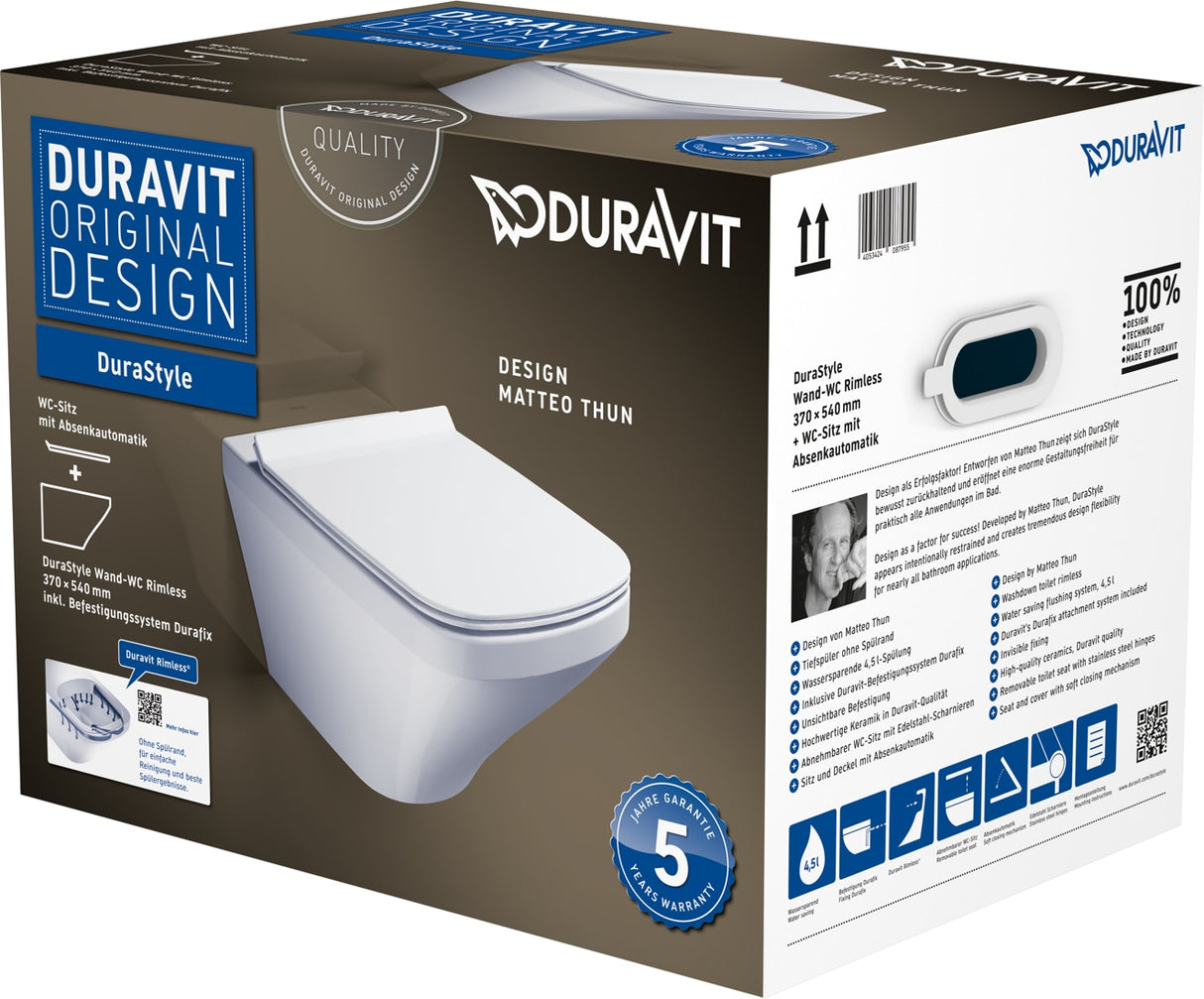 Duravit Durastyle Toilet Set Hangend 540 Mm