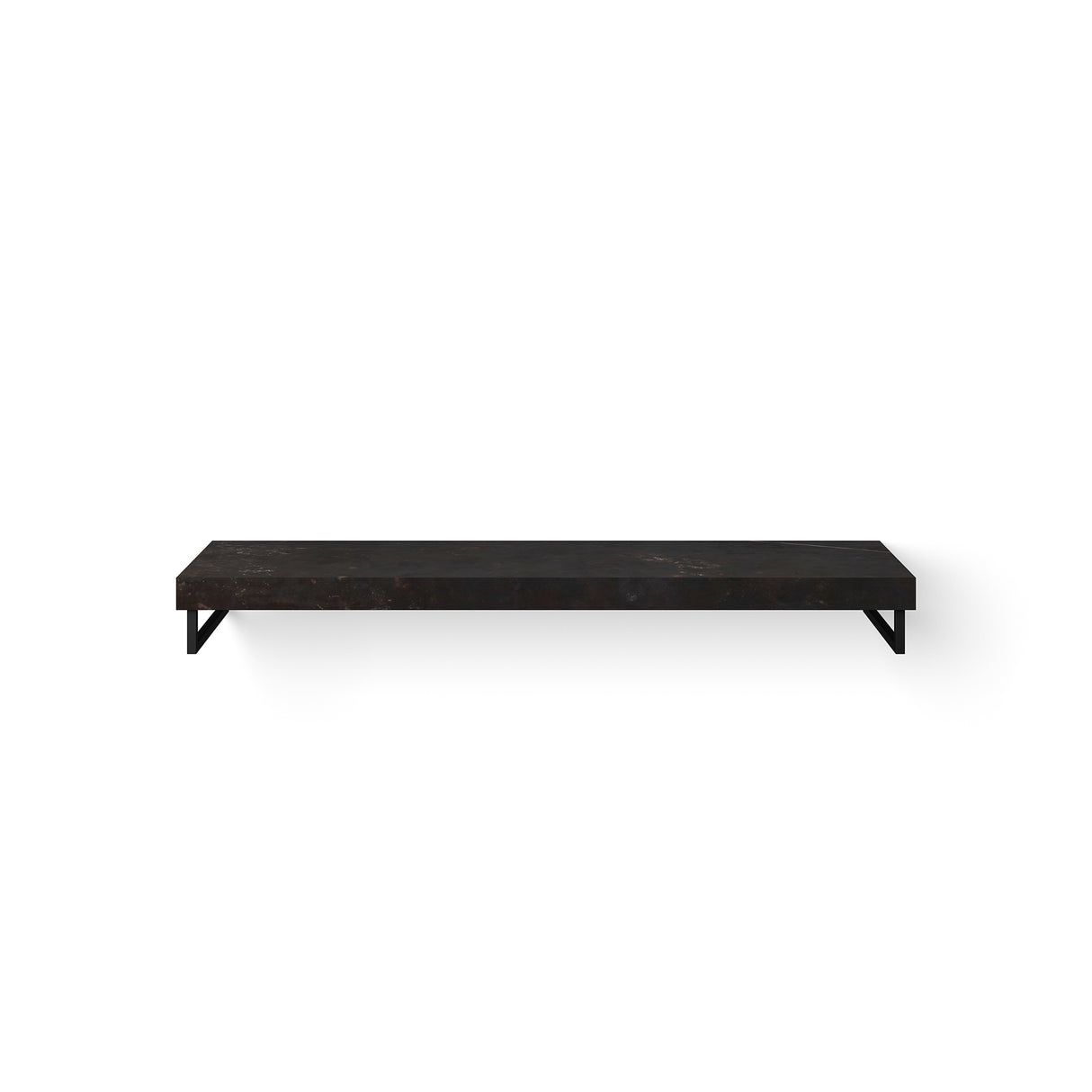 Looox Dekton Base Shelf Solo 160Cm Kelya Gat Dubbel Hh Mat Zwart