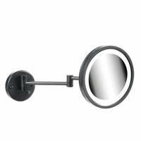 Geesa Mirror Scheerspiegel Rond Chroom - Met Led Verl. 2-Arm 3X Vergr.