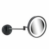 Geesa Mirror Scheerspiegel Rond Chroom - Met Led Verl. 2-Arm 3X Vergr.