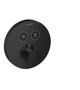 Hansgrohe Hg Thermostat Concealed Showerselect S 2 Outlet Matt Black