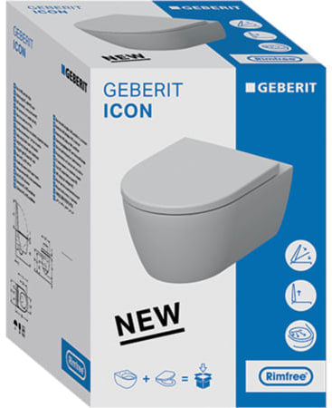 Geberit Icon Pack Wcl Verd.vorm Eff3 Rf Incl Zit Sc/Qrl