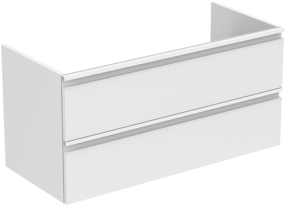 Ideal Standard Tesi Wastafelmeubel 100X44X49Cm Met 2 Laden Softclose Glanzend Wit