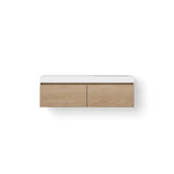 Looox Solid Drawer Box 140Cm Solid Surface Wb 500-1 Rechts 2 La Old Grey