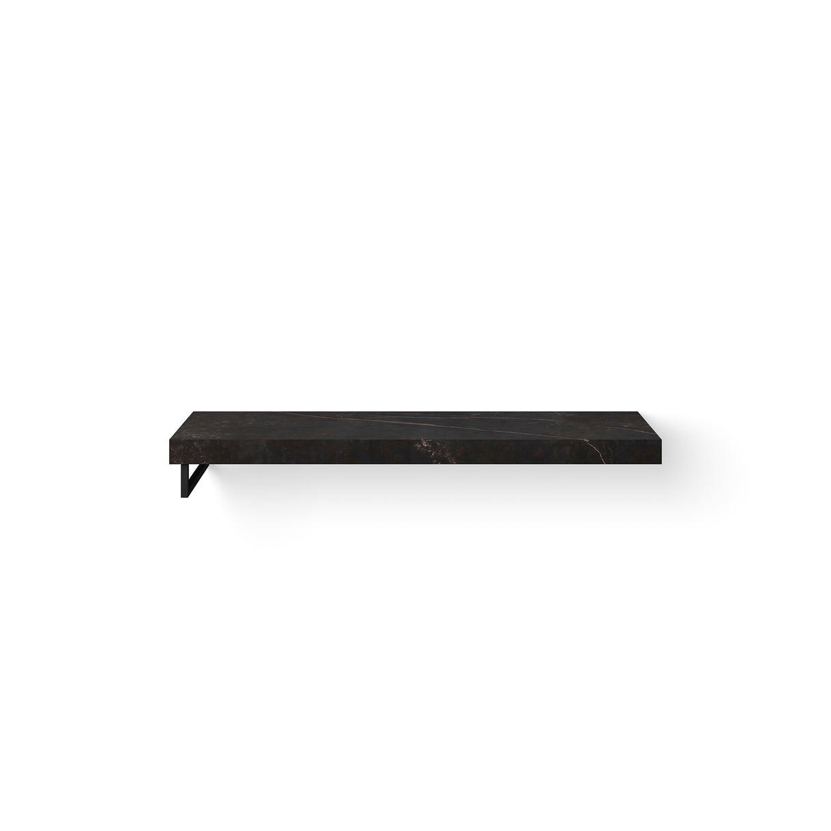 Looox Dekton Base Shelf Solo L 140Cm Kelya Gat Dubbel Hh Links Mat Zwart