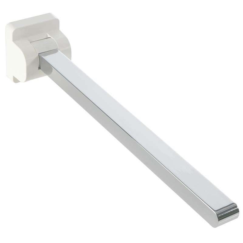 Handicare Toiletsteun 85Cm Verwijderbaar Signal White Chrome Cover