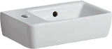 Geberit Renova Compact Fontein 40X25Cm Kraangat/L M/Overloop Tect/Wit