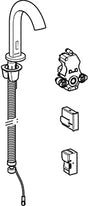 Geberit Piave Wastafelkraan Netv. Inbouw-Functiebox: Rvs Look/Geb.