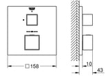 Grohe Grohtherm Cube Thermostatische Mengkraan Voor 1 Uitgang
