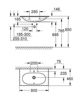 Grohe Essence Wastafel 80