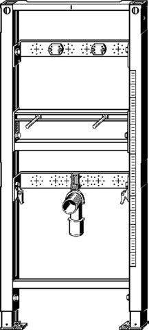 Viega Prevista Dry Wastafel-Element 1300 X 500 (8540)