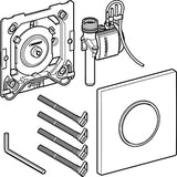 Geberit Urinoirst. Pneumatische Type 10 Bedieningspl: Zwart Matzwart