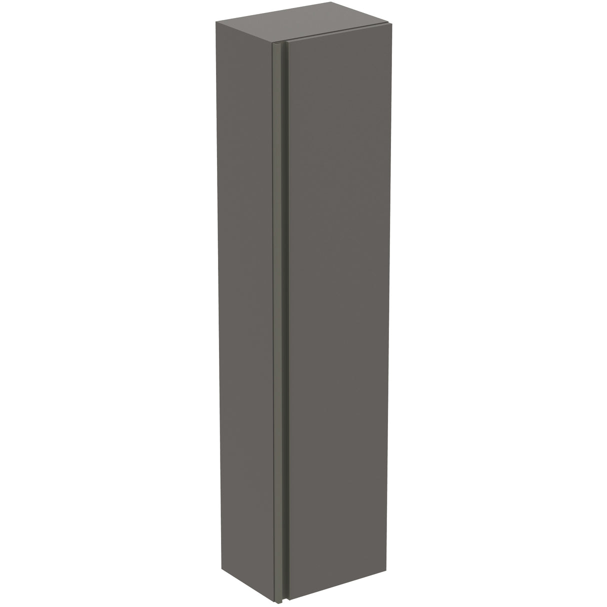 Ideal Standard Tesi Kolomkast Hoog 40X30X170Cm Met 1 Deur Glanzend Taupe Grijsbruin