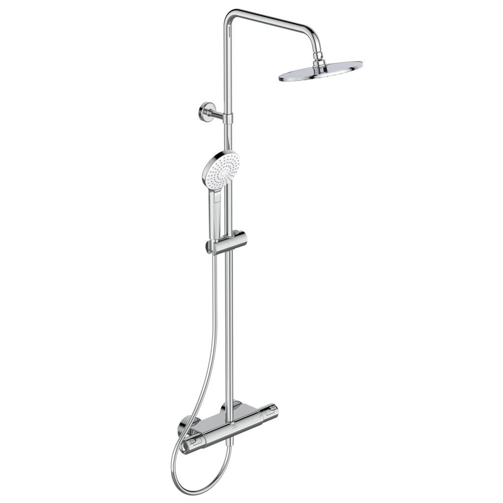 Ideal Standard Ceratherm T50 Douchesysteem Douchetherm Wrapover Shelf Chr (A7230Aa)