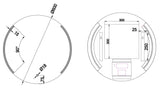 Wiesbaden Round Spiegel Rond Met Led, Dimbaar En Spiegelverwarming