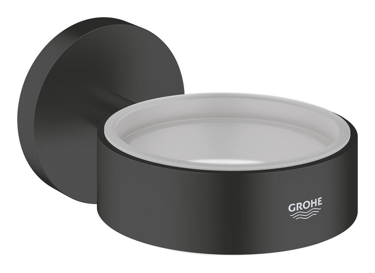 Grohe Essentials New Glas/Zeepschaalhouder Mat Zwart 1024662430