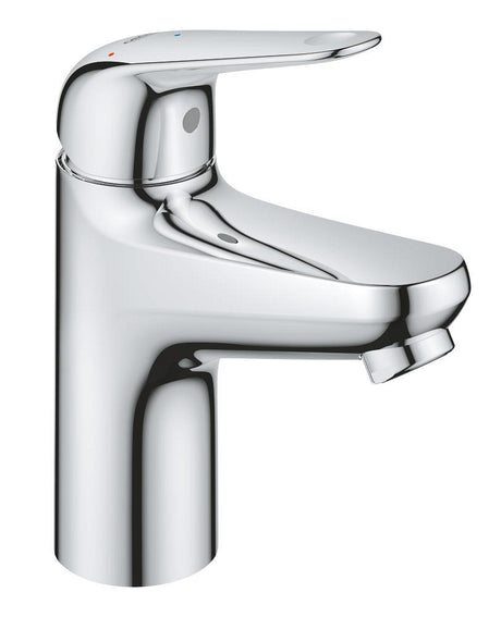 Grohe Euroeco 1-Gats Wastafelkraan S-Size M. Push Open Energy Saving Voorsprong 10.4Cm Chroom 24258001