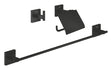 Grohe Start Cube Accessoiresset 3-In-1 Incl. Closetrolhouder M. Klep En Handdoekhaak M. Handdoekhouder 60Cm Mat Zwart 411242430