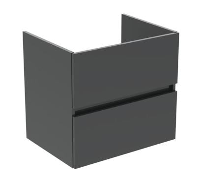 Ideal Standard Tiempo Wastafelonderbouwkast M. 2 Laden M. Softclose, Greeploos 60X44X55Cm Grijs R0259Ti