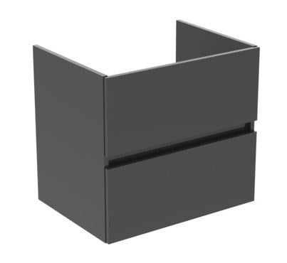 Ideal Standard Tiempo Wastafelonderbouwkast M. 2 Laden M. Softclose, Greeploos 70X44X55Cm Grijs R0261Ti