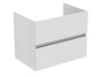 Ideal Standard Tiempo Wastafelonderbouwkast M. 2 Laden M. Softclose, Greeploos 70X44X55Cm Glans Wit R0261Wg