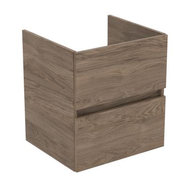 Ideal Standard Tiempo Wastafelonderbouwkast M. 2 Laden M. Softclose, Greeploos 50X44X55Cm Flint Hickory R0256Y9