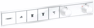 Hansgrohe Hg Thermostatic Module Rainselect 4 Functions Finish-Set Matt White