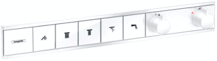 Hansgrohe Hg Thermostatic Module Rainselect 5 Functions Finish-Set Matt White