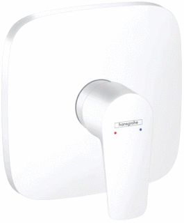 Hansgrohe Hg Shower Mixer Concealed Talis E Finish Set Matt White