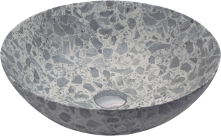 Looox Ceramic Terrazzo Diameter 40Cm Grey