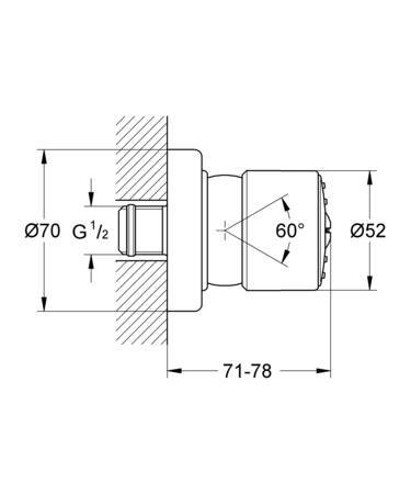 Grohe Relexa 50 Zijdouche 1 Straalsoort