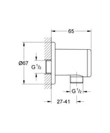 Grohe Relexa Wandaansluitbocht